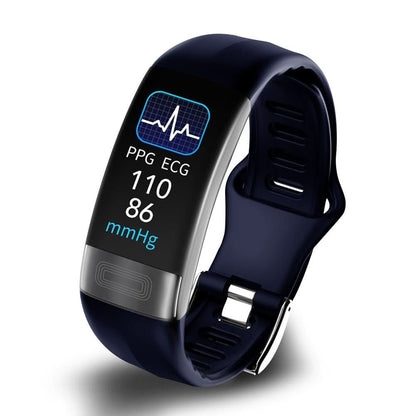 Vandafvisende fitness-tracker med pulsmåler og ECG-monitor