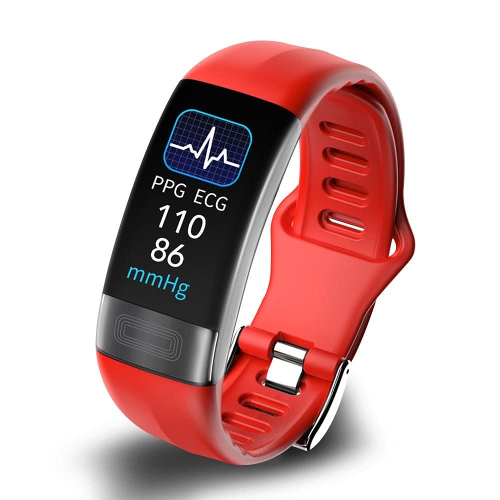 Vandafvisende fitness-tracker med pulsmåler og ECG-monitor