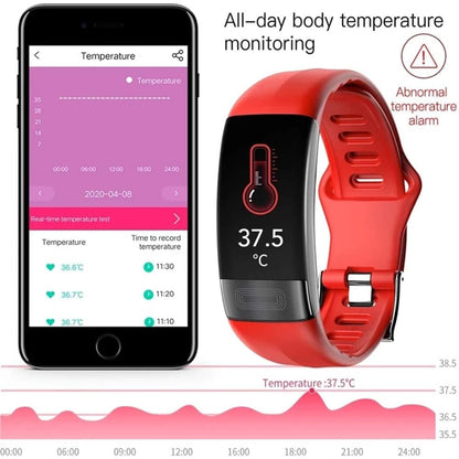 Vandafvisende fitness-tracker med pulsmåler og ECG-monitor