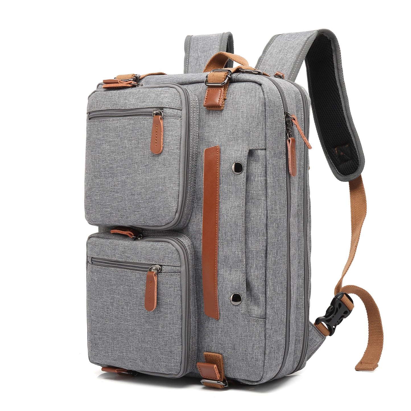 Waterproof Convertible Backpack Shoulder Handbag Adjustable Straps Travel Work Bag