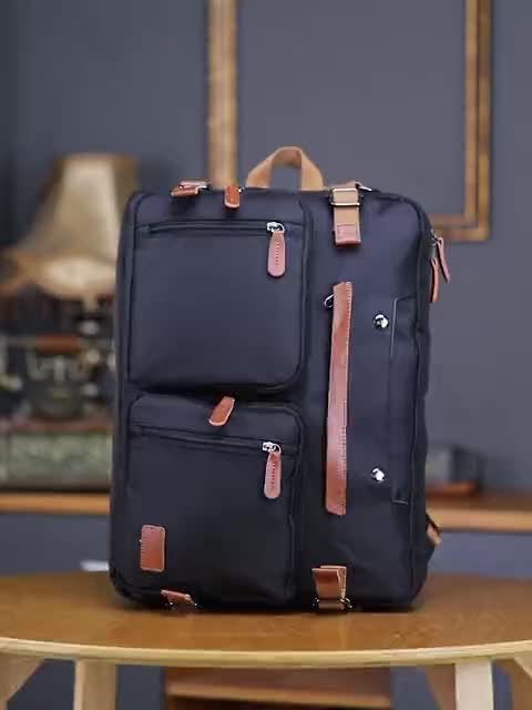 Waterproof Convertible Backpack Shoulder Handbag Adjustable Straps Travel Work Bag