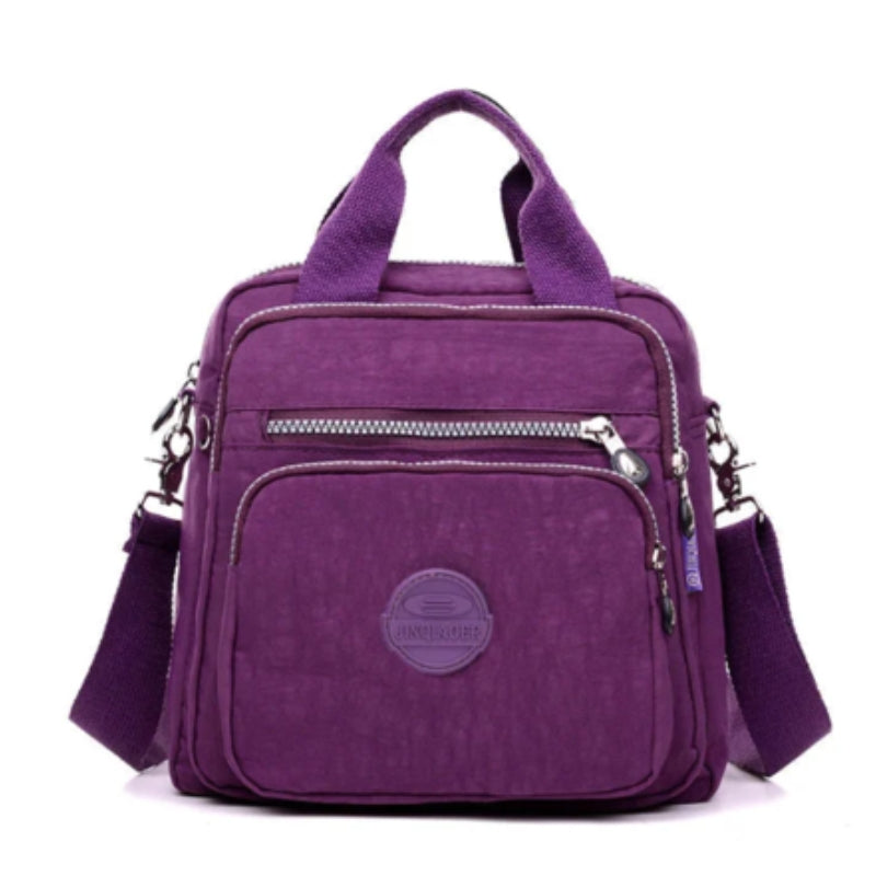 Waterproof Crossbody Shoulder Bag Multi Pocket Everyday Travel Messenger Bag