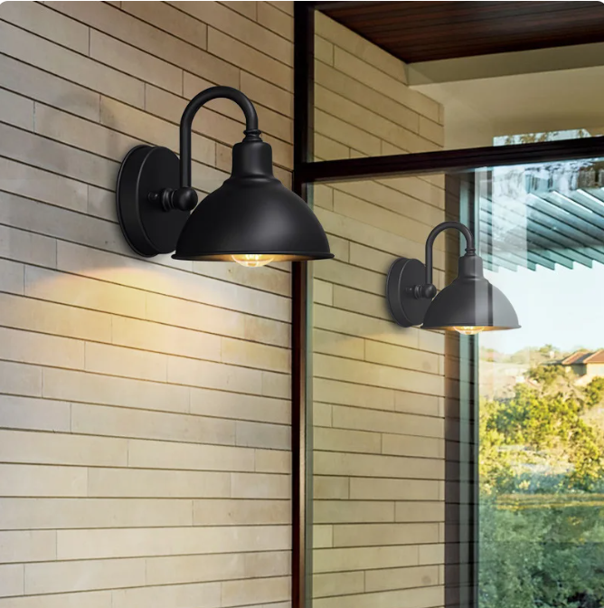 Waterproof Outdoor Wall Light Garden Patio Exterior Wall Lamp Weather Resistant LED Outdoor Lighting