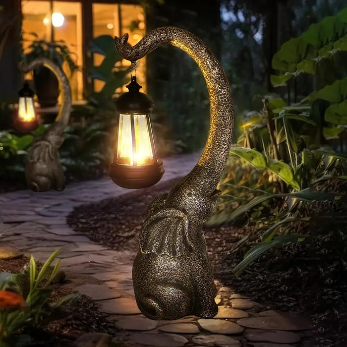 Waterproof Solar Elephant Garden Light LED Outdoor Decorative Lamp