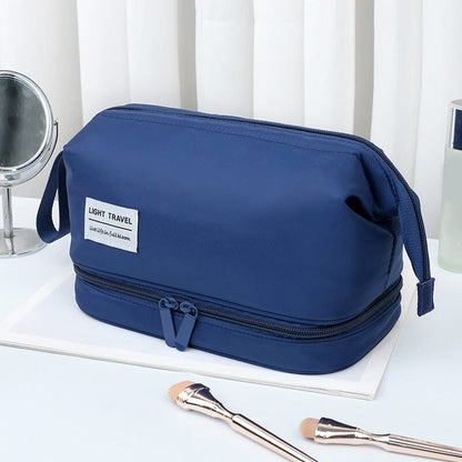 Waterproof Travel Toiletry Bag Large Capacity Cosmetic Organizer with Adjustable Strap