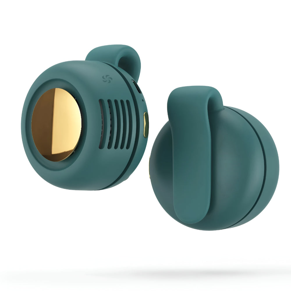 Wearable Bladeless Waist Clip Fan for Hands Free Cooling