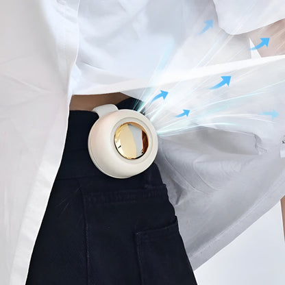 Wearable Bladeless Waist Clip Fan for Hands Free Cooling