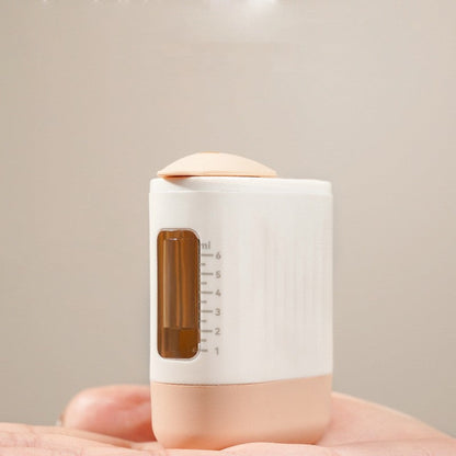 White Scalp Applicator with Measuring Scale – USB Rechargeable Scalp Massage Device