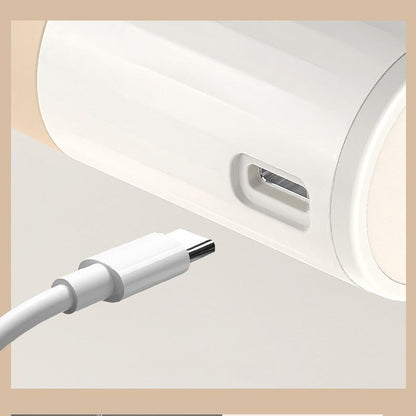 White Scalp Applicator with Measuring Scale – USB Rechargeable Scalp Massage Device