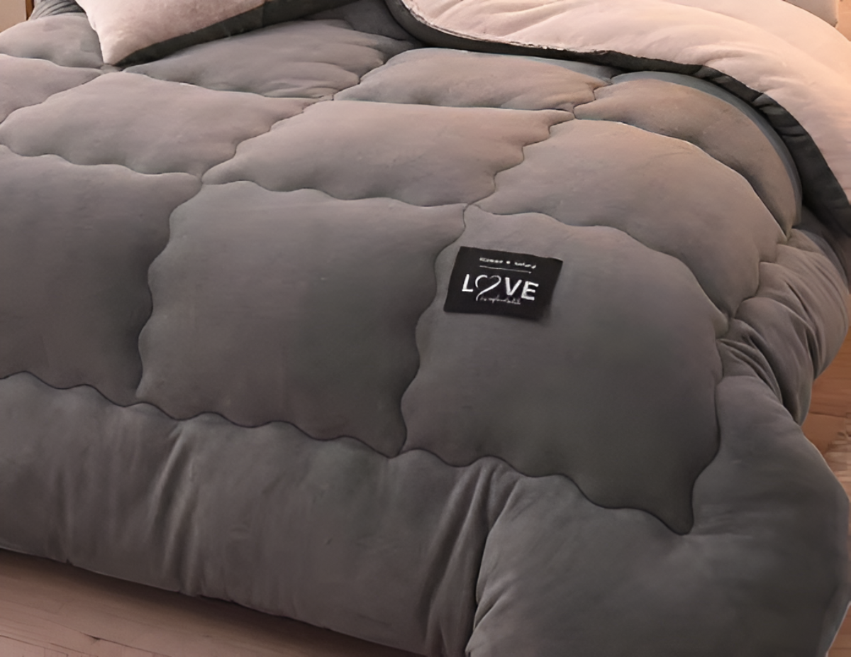 Winter Duvet Cover Thick Soft Fleece Warm Bedding