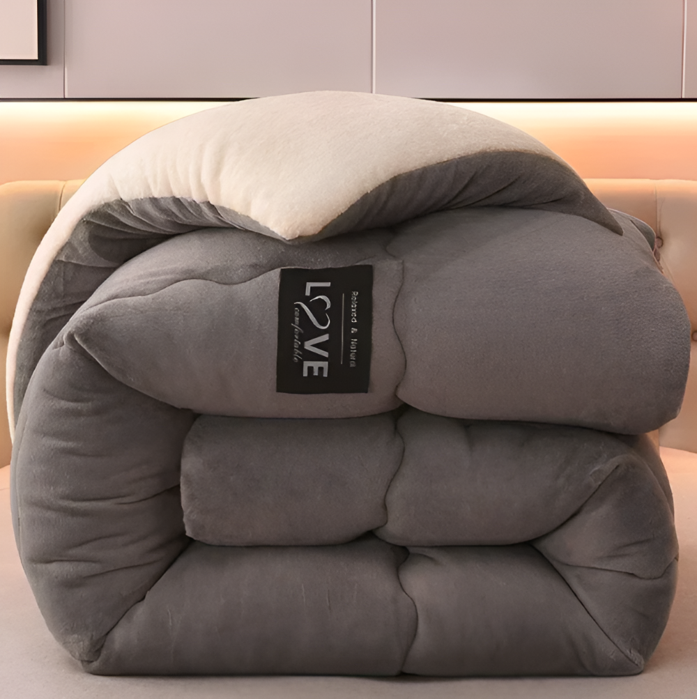 Winter Duvet Cover Thick Soft Fleece Warm Bedding