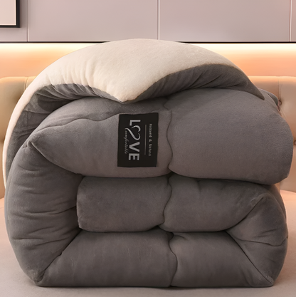 Winter Duvet Cover Thick Soft Fleece Warm Bedding