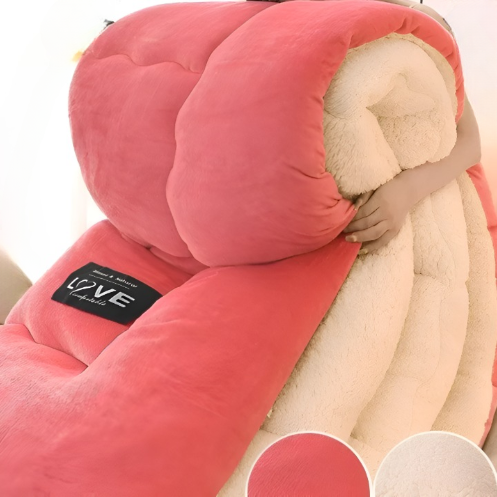 Winter Duvet Cover Thick Soft Fleece Warm Bedding