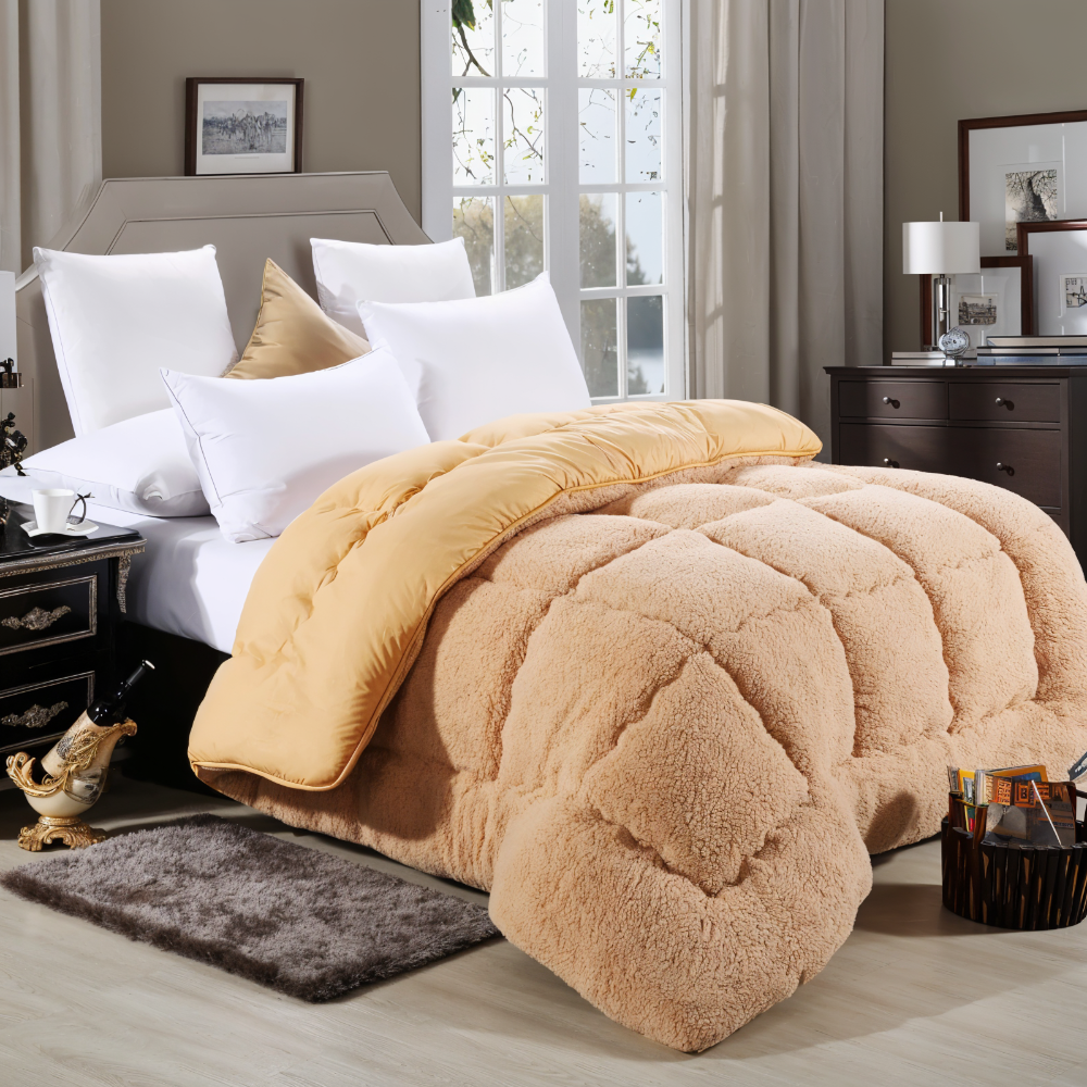 Winter Duvet Cover Thick Soft Fleece Warm Bedding