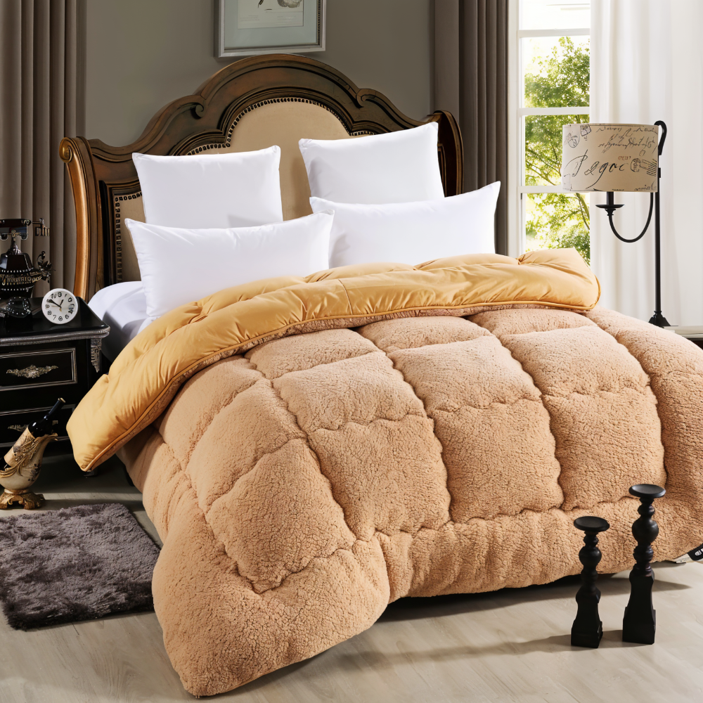 Winter Duvet Cover Thick Soft Fleece Warm Bedding