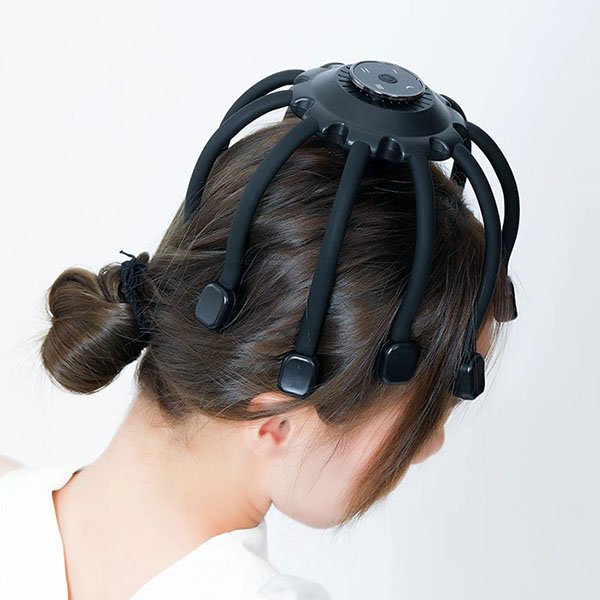 Wireless Audio Head Massager with Vibration Modes Full Scalp Coverage