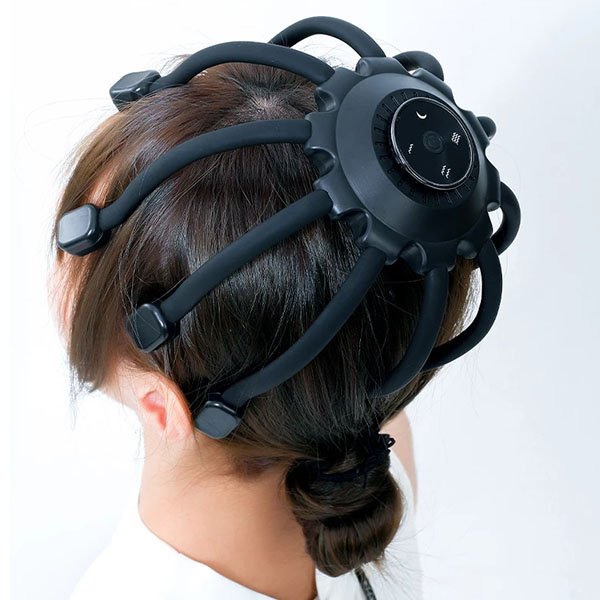 Wireless Audio Head Massager with Vibration Modes Full Scalp Coverage