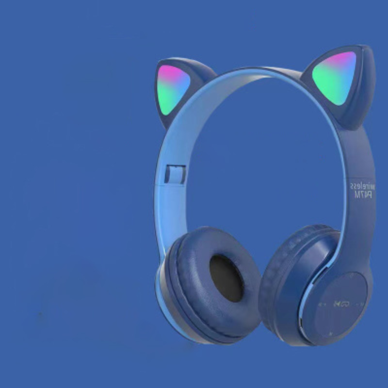 Wireless Bluetooth Cat Ear Headphones LED Gaming Headset With Microphone