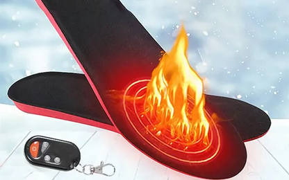 Wireless Heated Shoe Insoles with Remote Control Rechargeable Foot Warmers