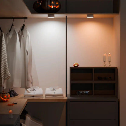 Wireless LED Motion Sensor Light with Remote Control USB Rechargeable Under Cabinet Light