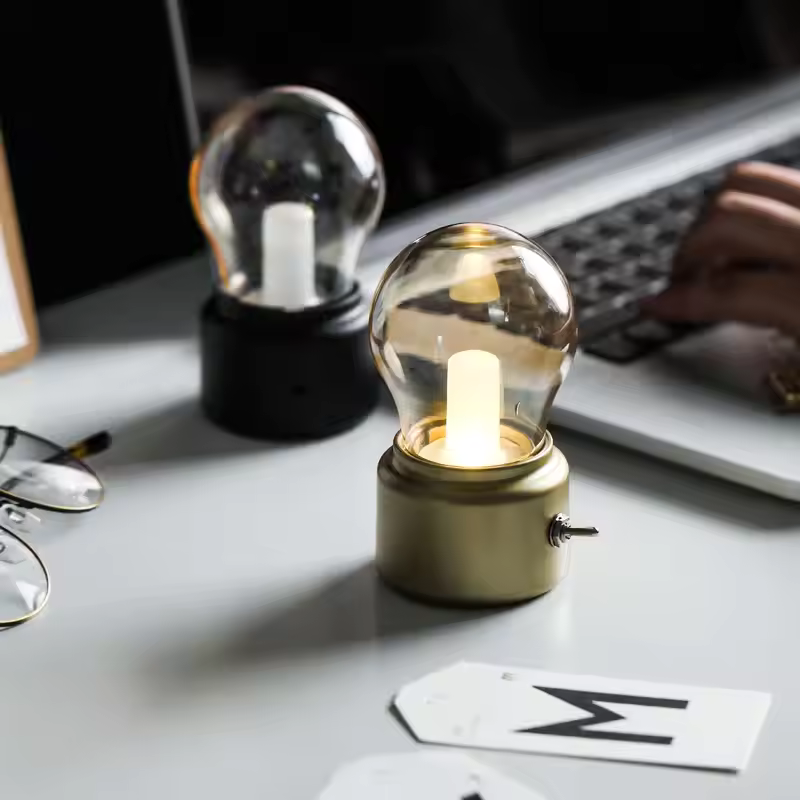 Wireless LED Table Lamp USB Rechargeable Dimmable Desk Light