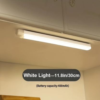 Striscia LED senza fili con sensore di movimento, ricaricabile, per illuminazione di interni, armadi e guardaroba