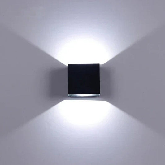 Wireless Square LED Wall Light Rechargeable with Adjustable Colors Modern Indoor Outdoor Wall Lamp