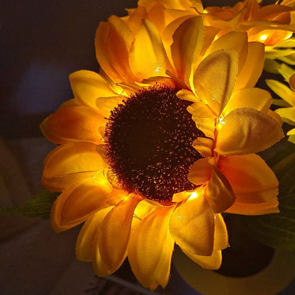 Wireless Sunflower Lamp Rechargeable LED Decorative Flower Light