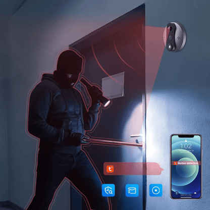 Wireless Video Door Viewer Smart Door Camera Motion Alerts