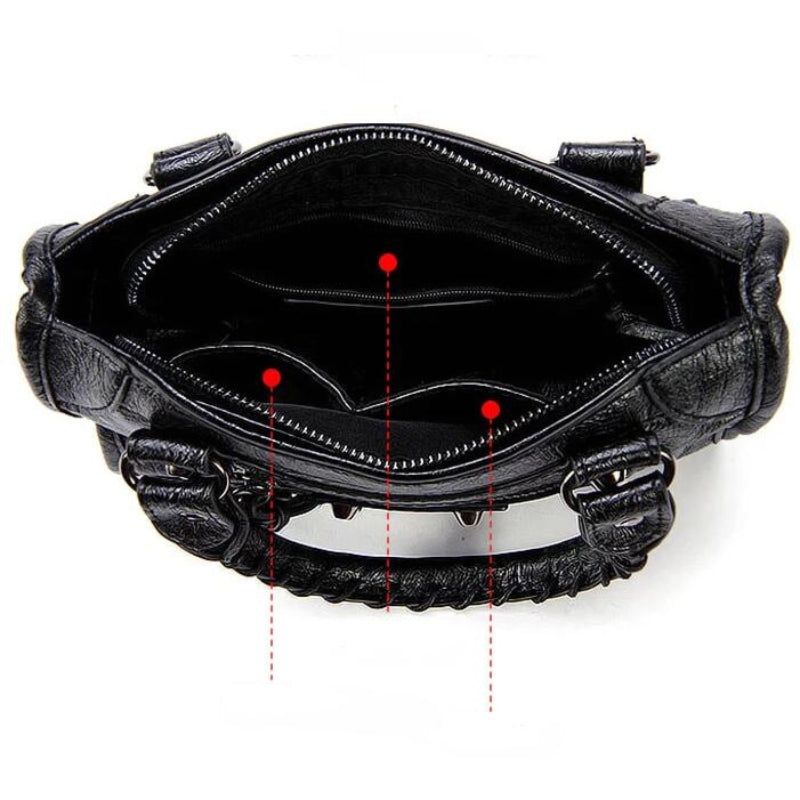 Women Large Capacity Luxury Handbag Adjustable Strap Elegant Shoulder Crossbody Bag