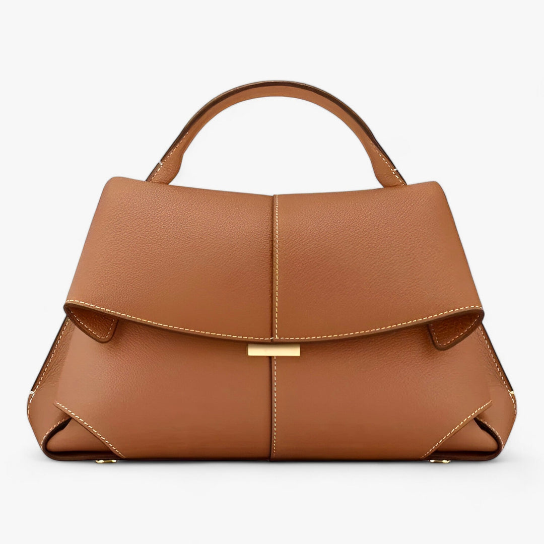 Women Lightweight Flap Handbag Structured Shoulder Bag Modern Minimalist Design