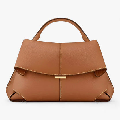 Women Lightweight Flap Handbag Structured Shoulder Bag Modern Minimalist Design