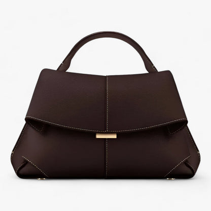 Women Lightweight Flap Handbag Structured Shoulder Bag Modern Minimalist Design