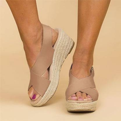 Women's Ankle Strap Wedge Espadrille Sandals