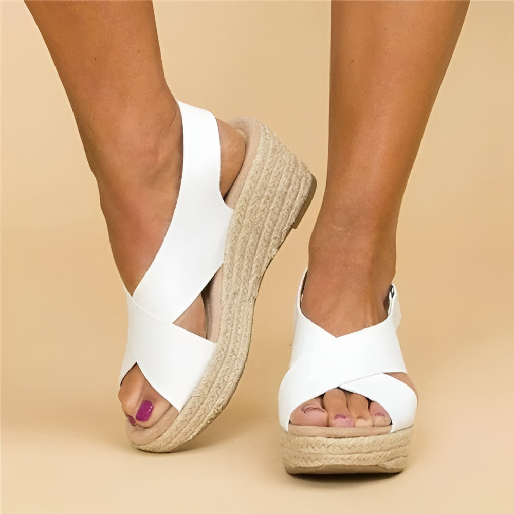 Women's Ankle Strap Wedge Espadrille Sandals