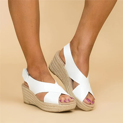 Women's Ankle Strap Wedge Espadrille Sandals