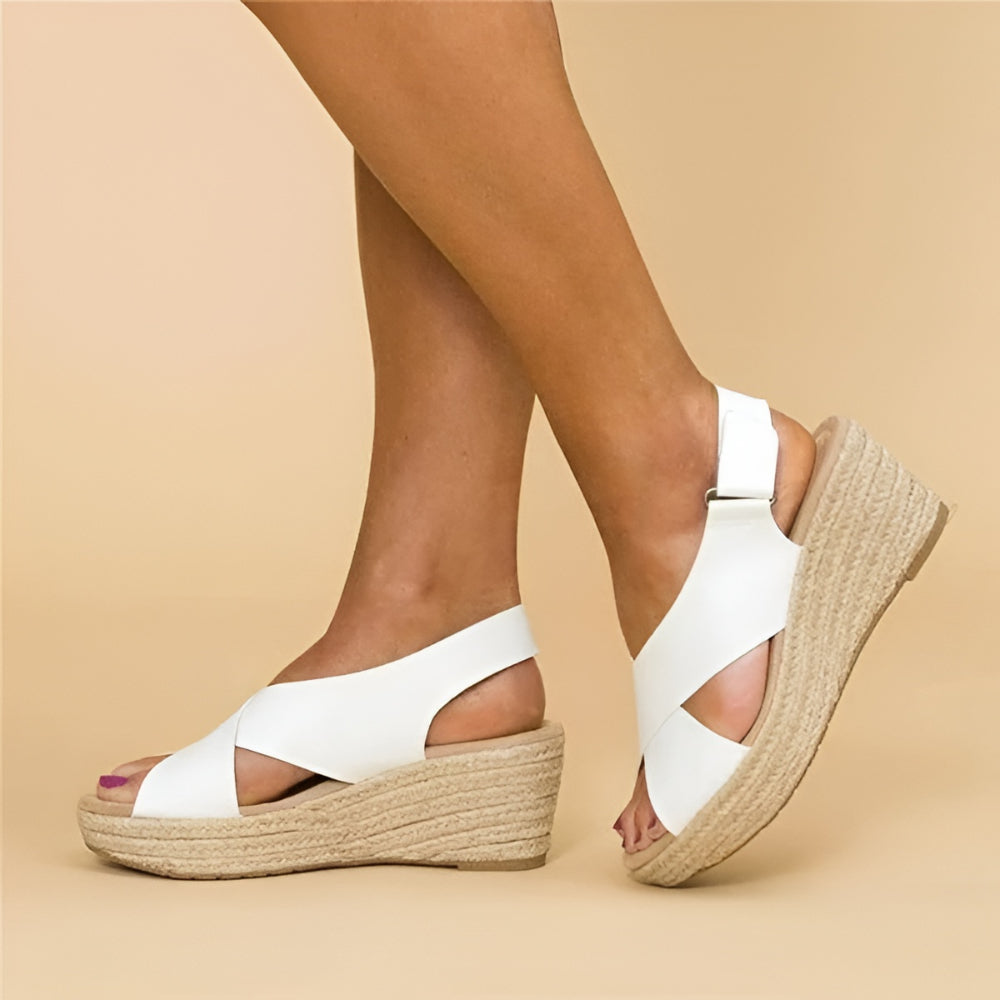 Women's Ankle Strap Wedge Espadrille Sandals