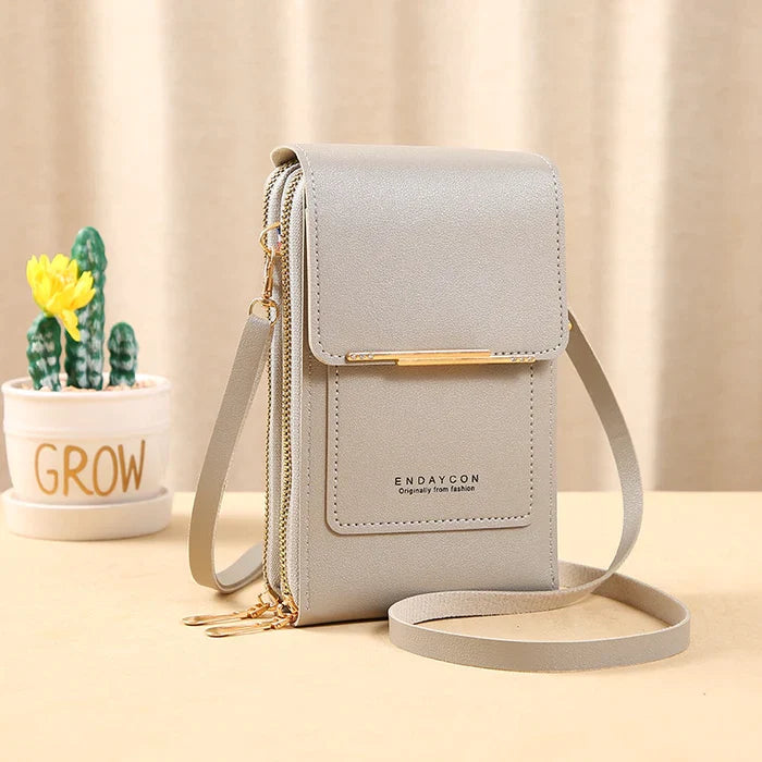 Womens Anti Theft Crossbody Bag RFID Blocking Waterproof Phone Compartment