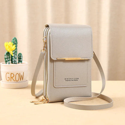 Womens Anti Theft Crossbody Bag RFID Blocking Waterproof Phone Compartment