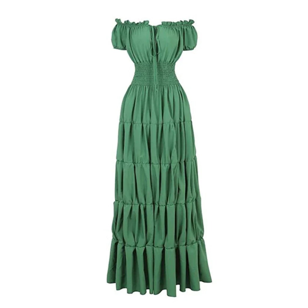 Women's Boho Maxi Dress Off Shoulder A Line Summer Party Outfit