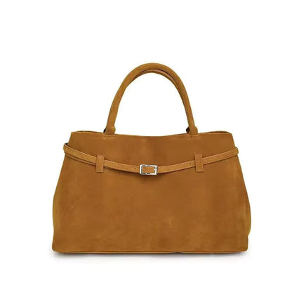 Women's Buckle Design Handbag Large Capacity Lightweight Shoulder Bag