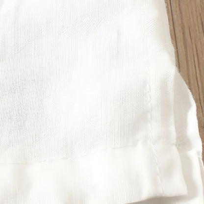 Women's Casual Short Sleeve Round Neck Button Front Top