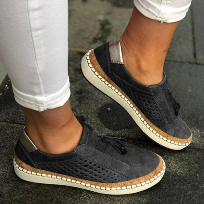 Women's Casual Slip On Arch Support Walking Loafers