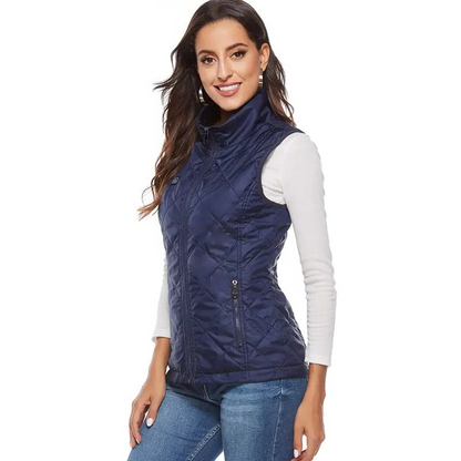 Women’s Heated Gilet Lightweight USB Powered Vest Adjustable Heat Settings