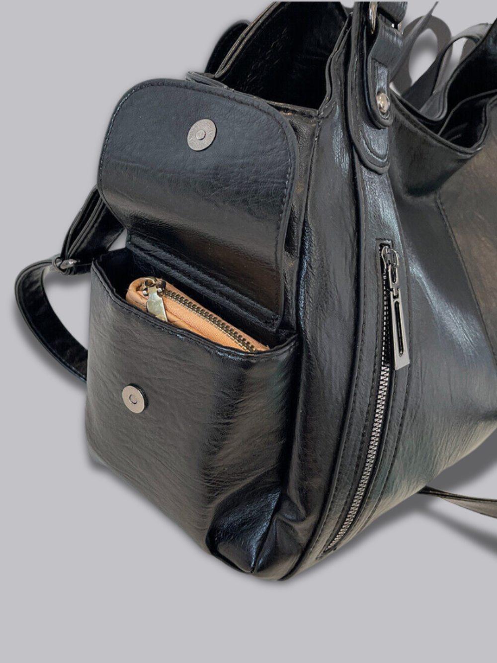 Women's Large Capacity Crossbody Shoulder Bag with Wide Adjustable Strap and Secure Zipper