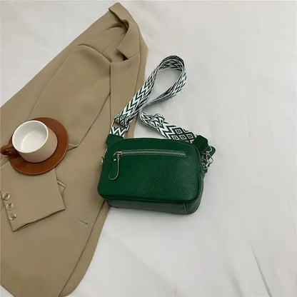 Women's Leather Shoulder Bag Crossbody Handbag Large Capacity Adjustable Strap