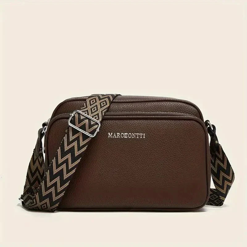 Women's Leather Shoulder Bag Crossbody Handbag Large Capacity Adjustable Strap