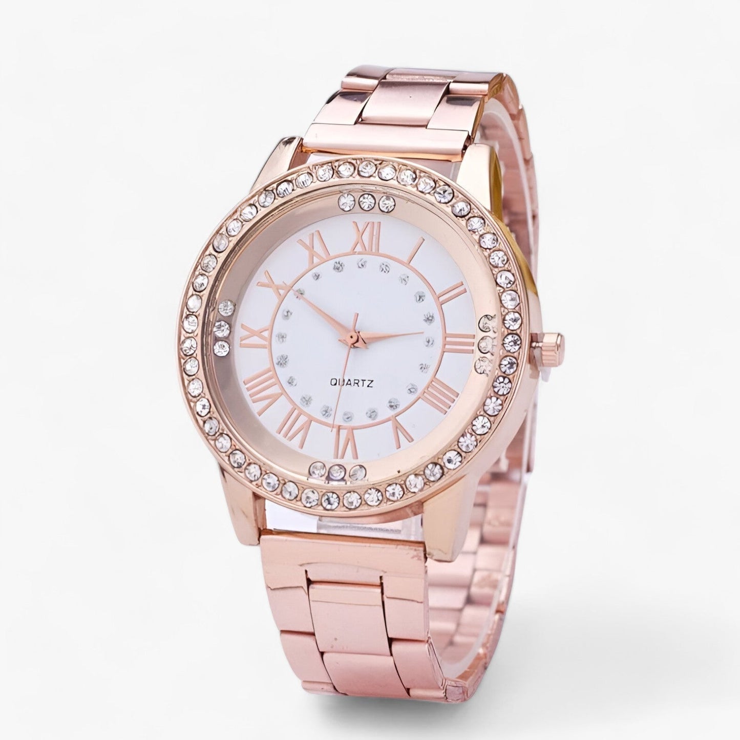 Women’s Luxury Watch Diamond Dial Elegant Wrist Watch with Durable Strap