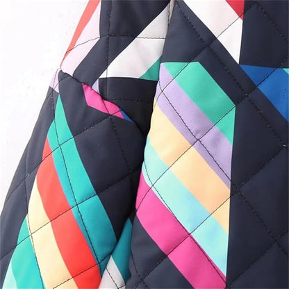 Women's Oversized Patterned Open Front Knit Cardigan Sweater
