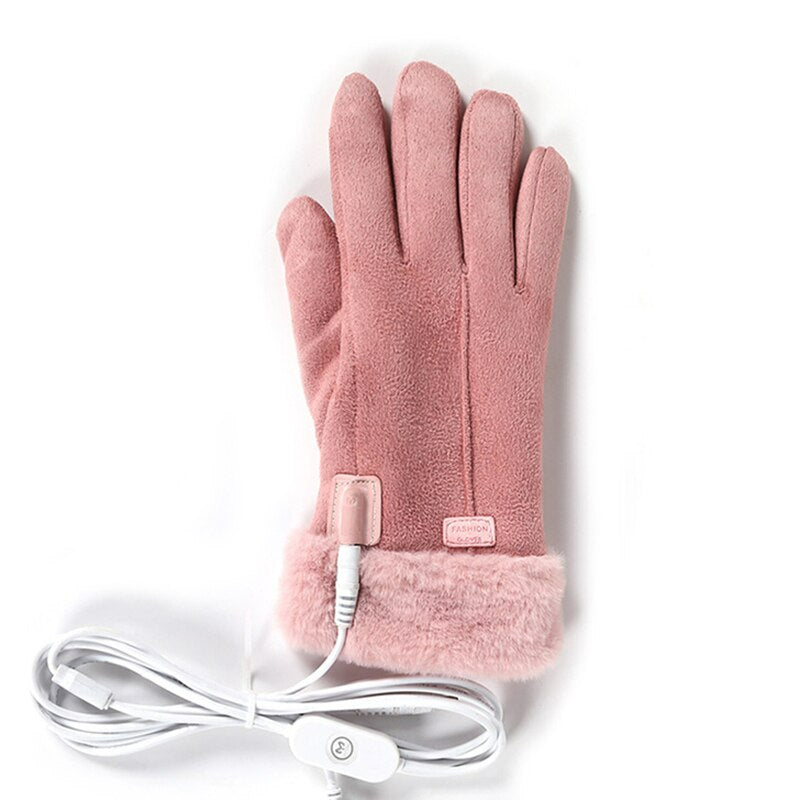 Women’s Rechargeable Heated Gloves Touchscreen Fast Warm Up Adjustable Heat